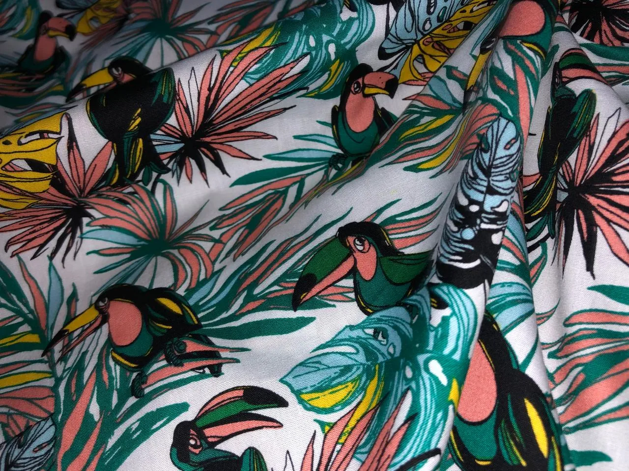 100% Cotton Poplin  Beach Prints 58" wide available in 4 prints red with blue skates/ bird bright orange flowers and the beach scene