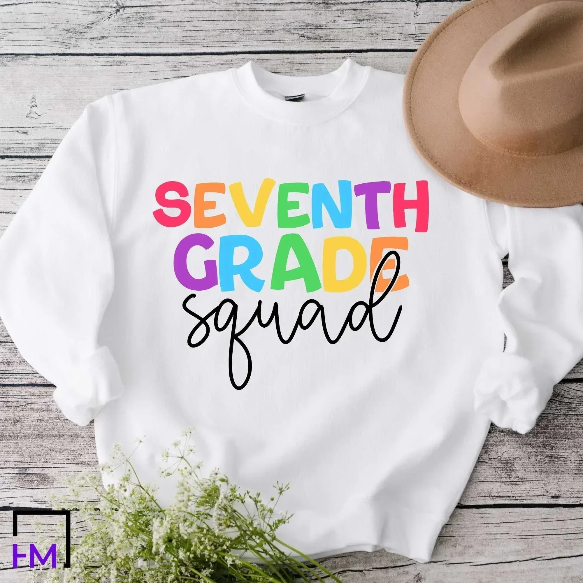 7th Grade Squad Teacher Shirt, Great for New Teacher, Teacher Teams & Appreciation Gifts