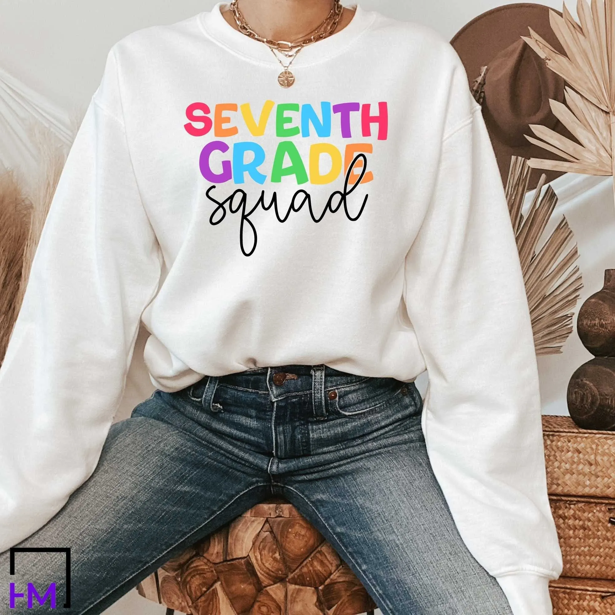 7th Grade Squad Teacher Shirt, Great for New Teacher, Teacher Teams & Appreciation Gifts