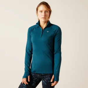 Ariat Ladies Lowell 2.0 1/4 Zip Base Layer - Reflecting Pond