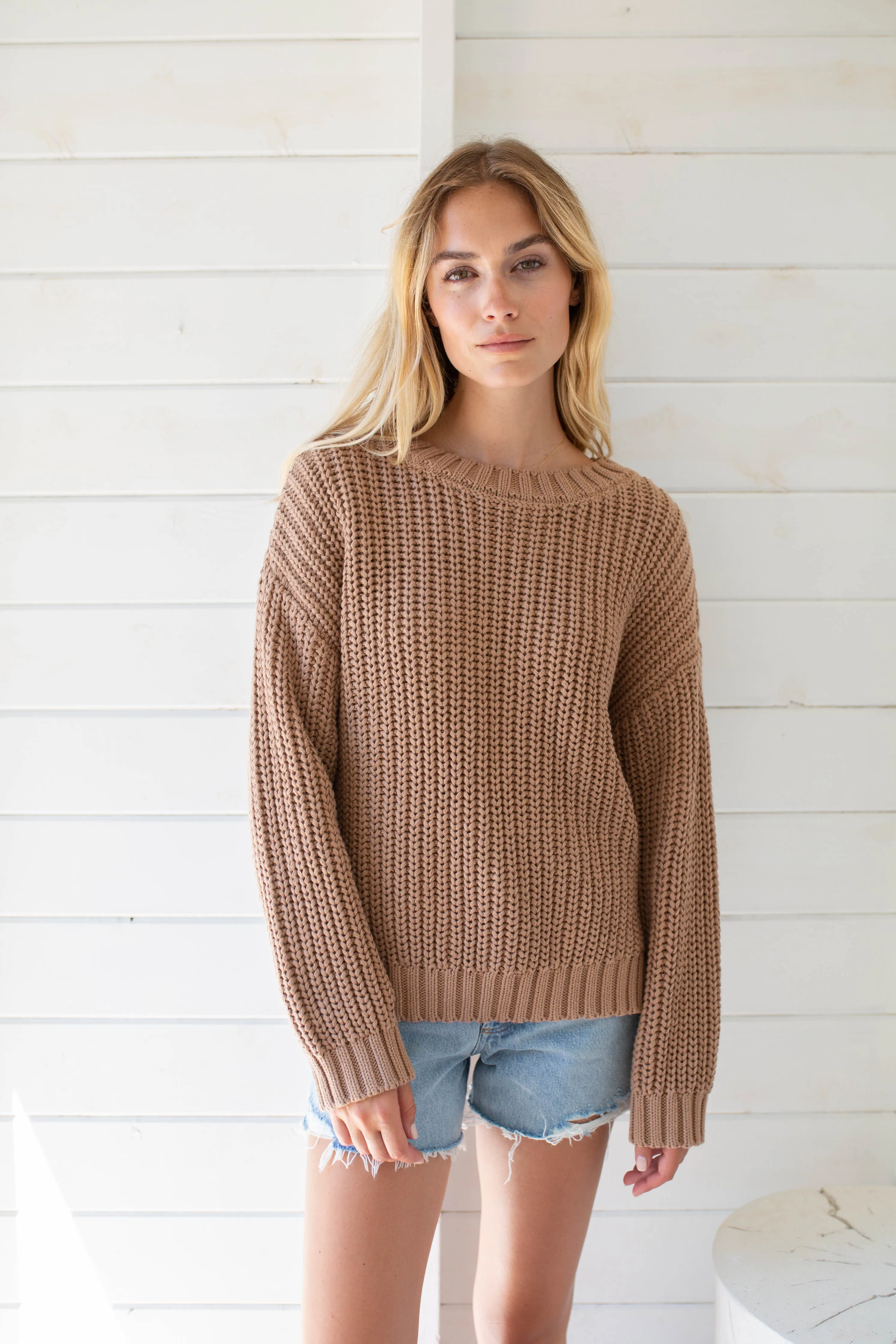 Beach Sweater - Camel