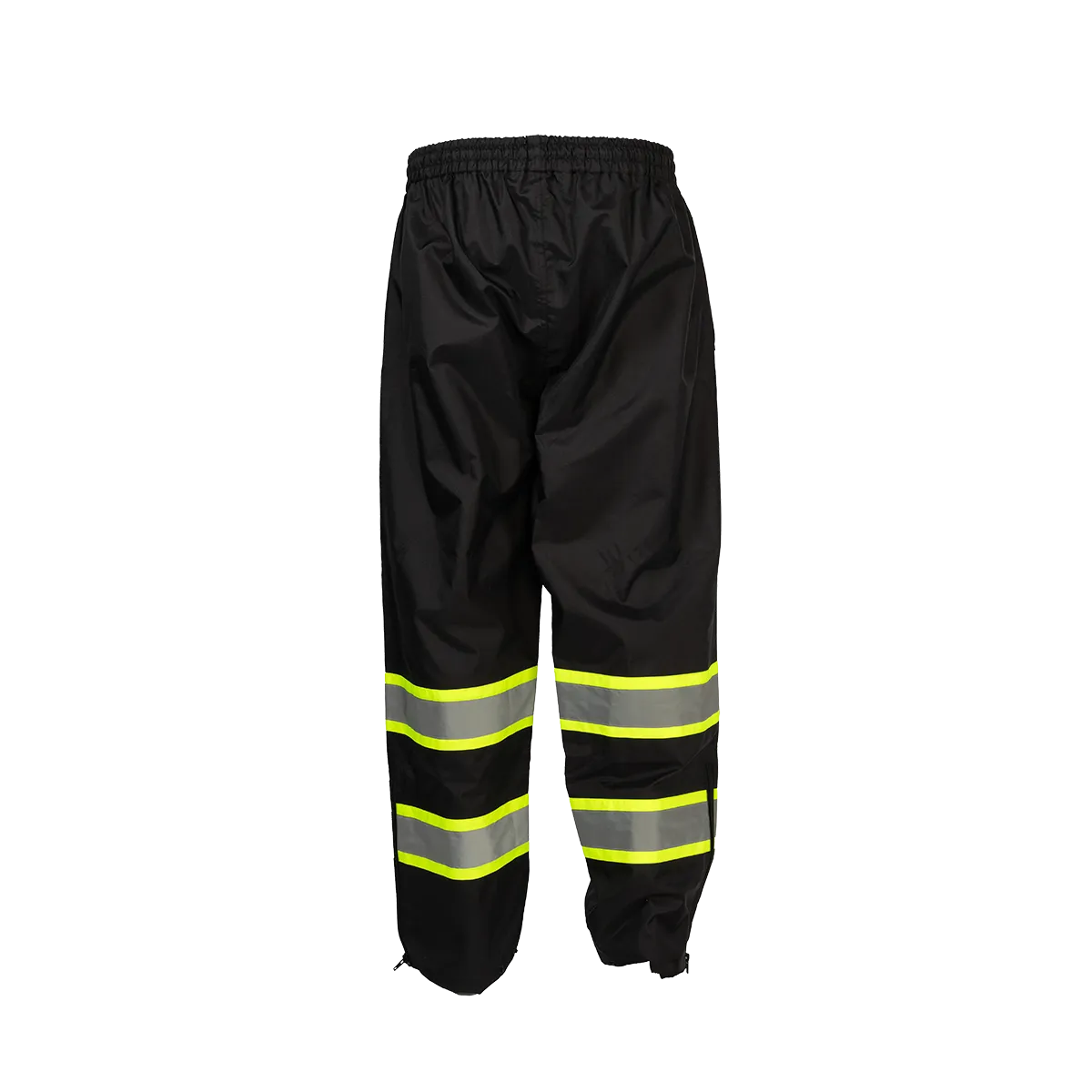 BKPP-LG Black/Lime Two Tone Waterproof Draw Strings Rain Pants