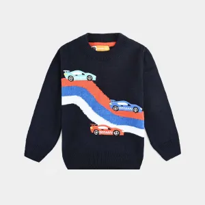 Boys Acrylic Sweater Final Lap-NAVY