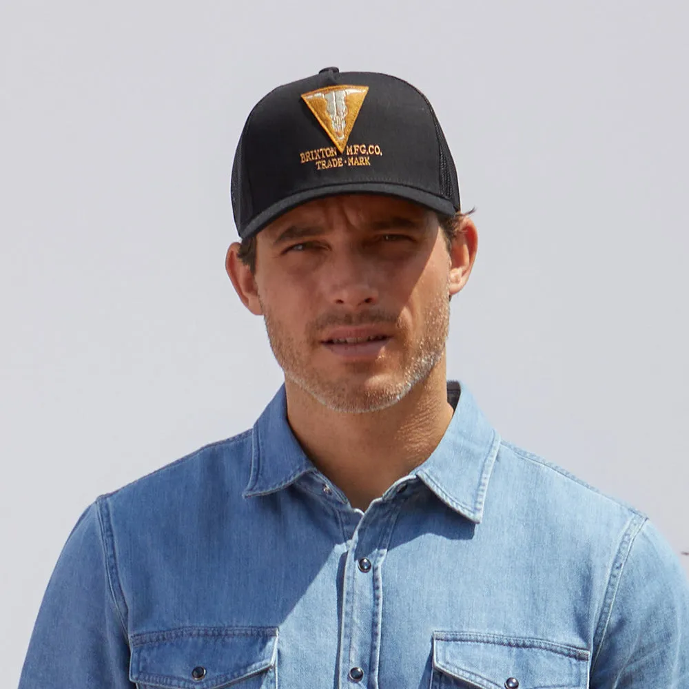 Brixton Hats Gunston NetPlus MP Trucker Cap - Black