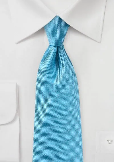 Cyan MicroTexture Necktie