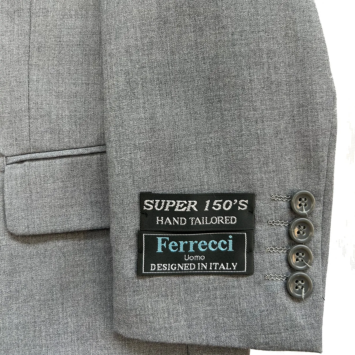 Ferrecci 2 Button Light Grey Boys Clearance Suit-Light Grey