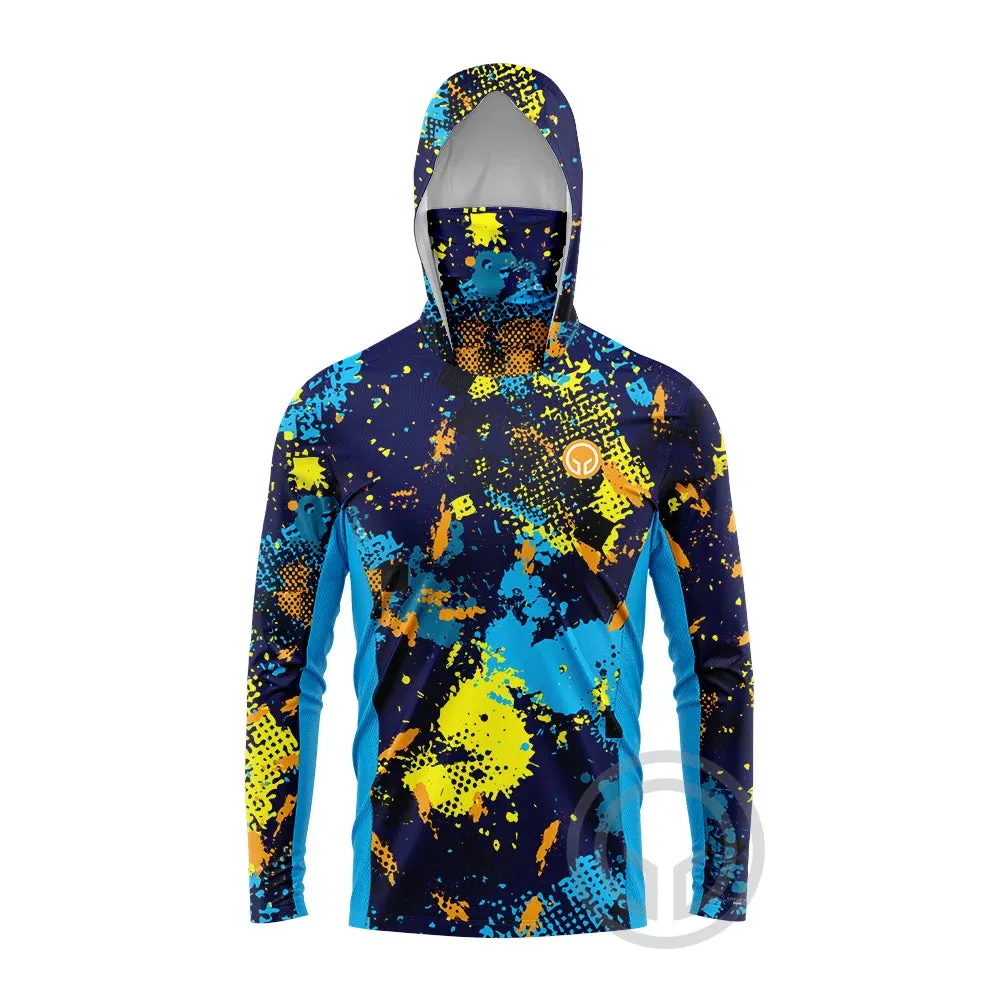 GCBIG Long Sleeve Hoodie With Face Mask Fishing Wear