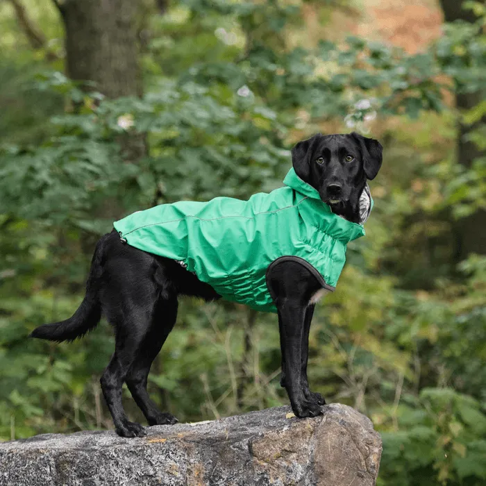 GF Pet Reversible Raincoat Green For Dogs