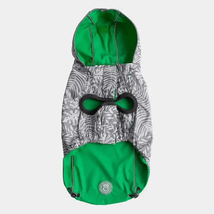 GF Pet Reversible Raincoat Green For Dogs