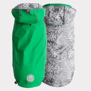 GF Pet Reversible Raincoat Green For Dogs