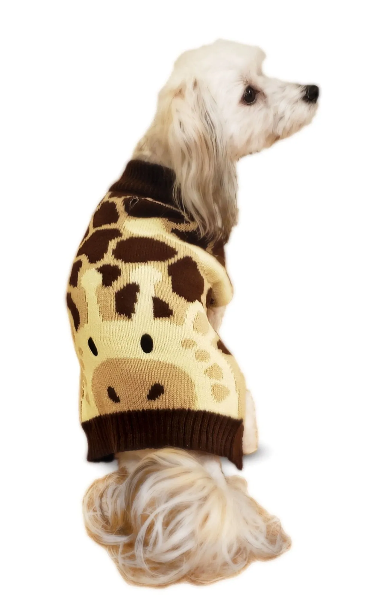 Giraffe Motif Dog Sweater