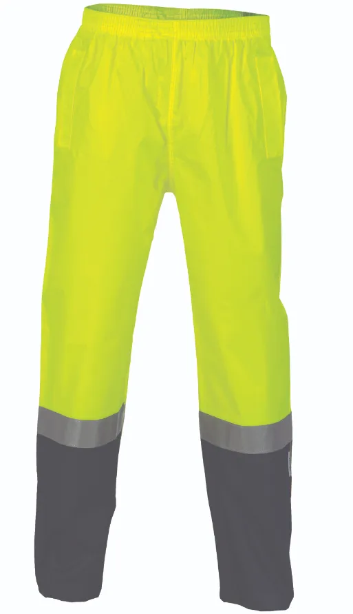 HiVis Two Tone Light weight Rain pants with 3M R/Tape