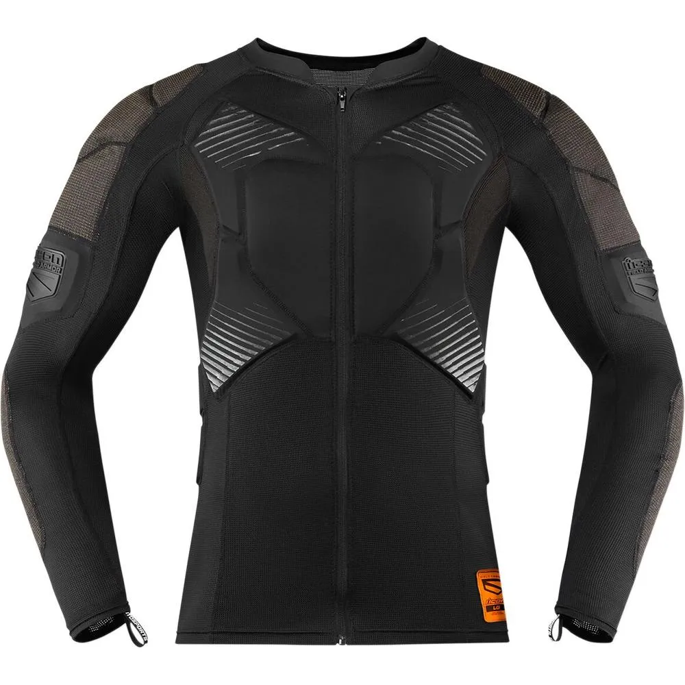 Icon Field Armor Compression Protective Base Layer Top Black