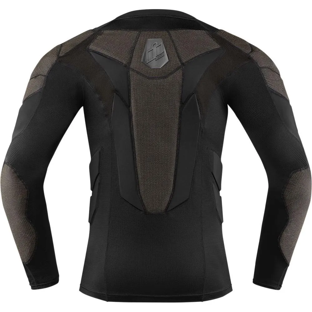 Icon Field Armor Compression Protective Base Layer Top Black