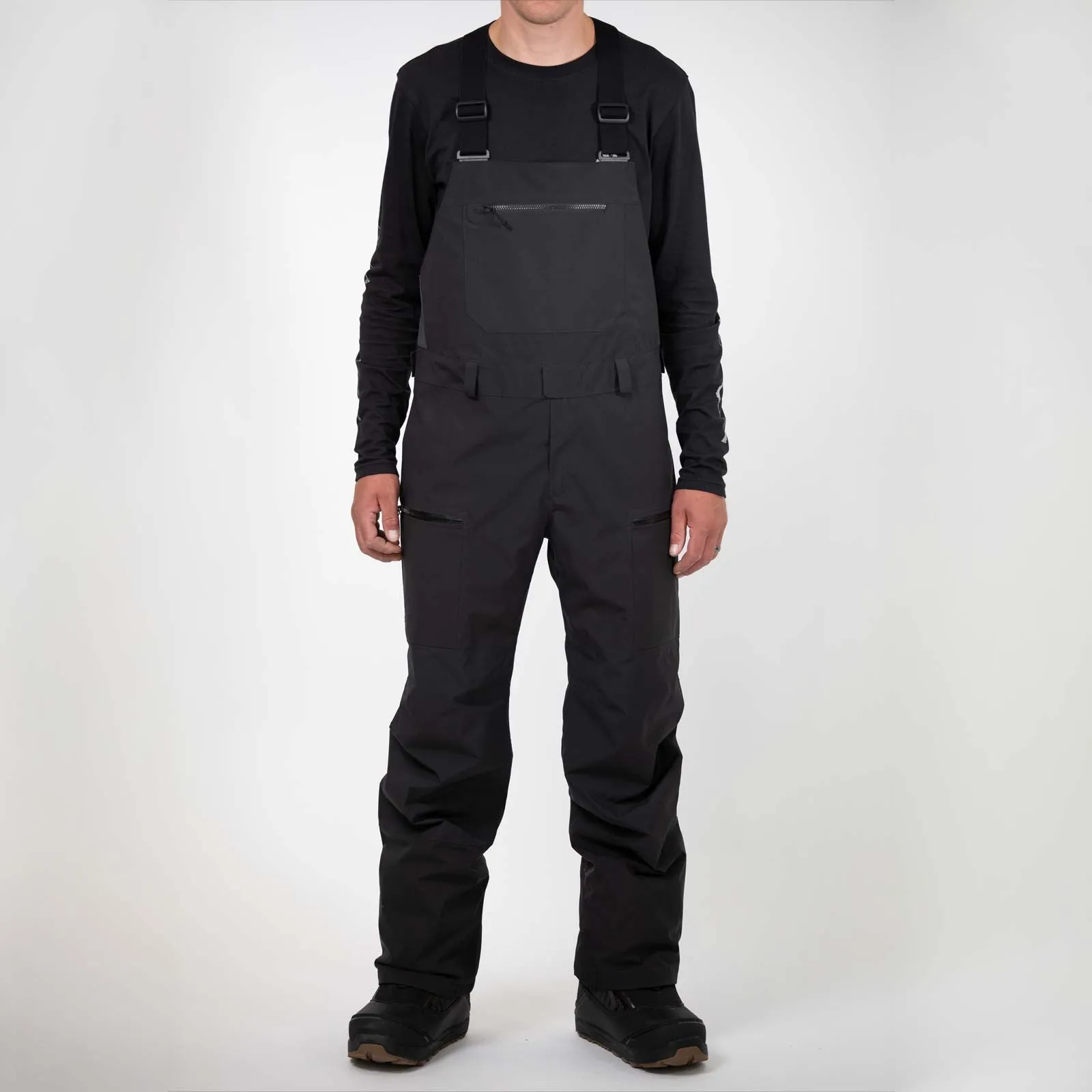 Jones Mountain Surf Bib Pants Mens Stealth Black