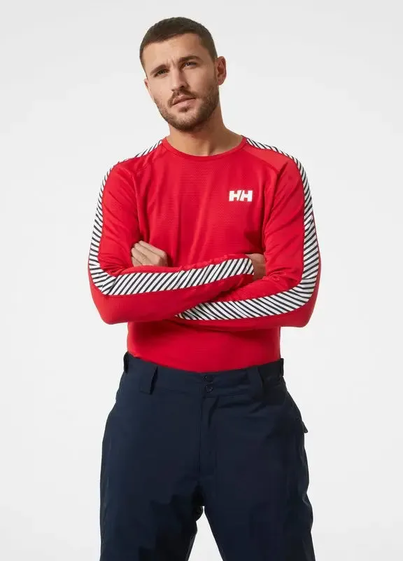 LIFA® ACTIVE Stripe Crew Base Layer - Red