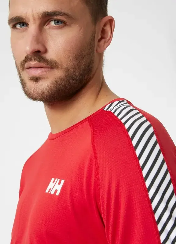 LIFA® ACTIVE Stripe Crew Base Layer - Red