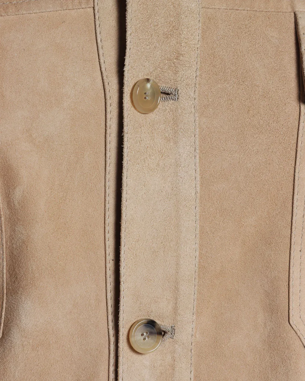 Light Tan Soft Suede Overshirt