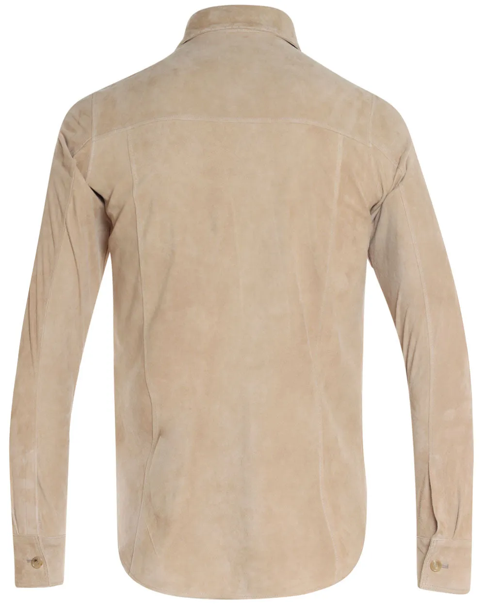 Light Tan Soft Suede Overshirt