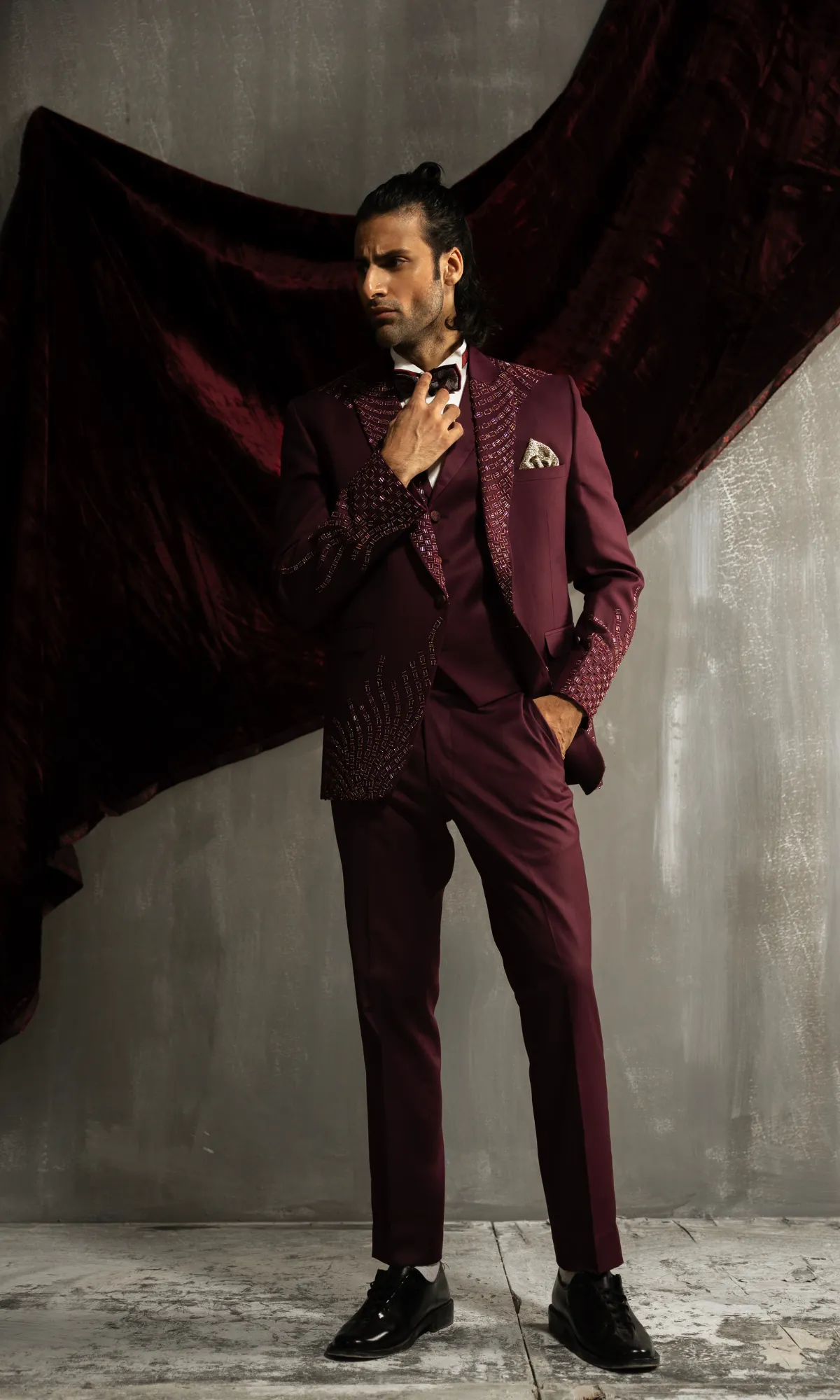 Maroon Suits For Men