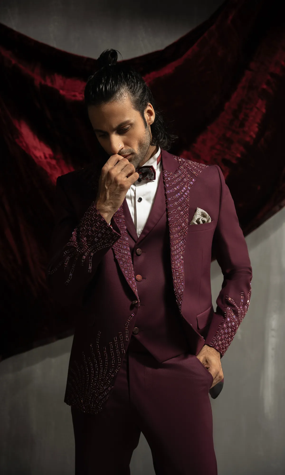 Maroon Suits For Men