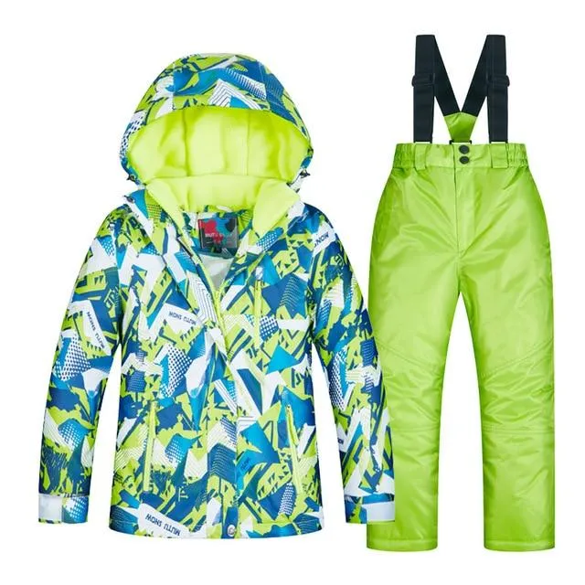 MUTUSNOW Waterproof Winter Girls Snow Suit - Kid's