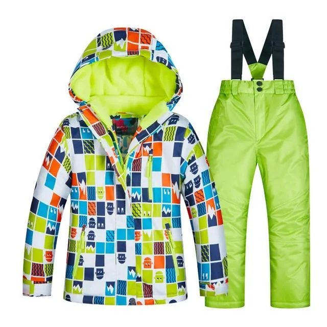 MUTUSNOW Waterproof Winter Girls Snow Suit - Kid's