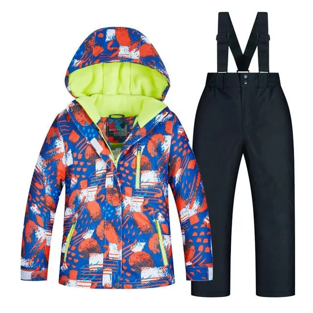 MUTUSNOW Waterproof Winter Girls Snow Suit - Kid's