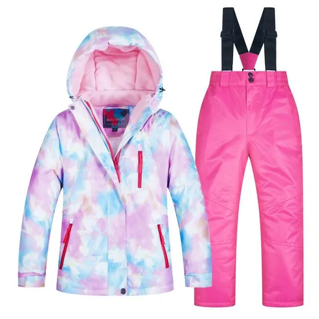 MUTUSNOW Waterproof Winter Girls Snow Suit - Kid's