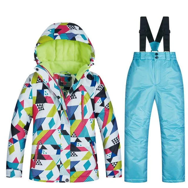 MUTUSNOW Waterproof Winter Girls Snow Suit - Kid's