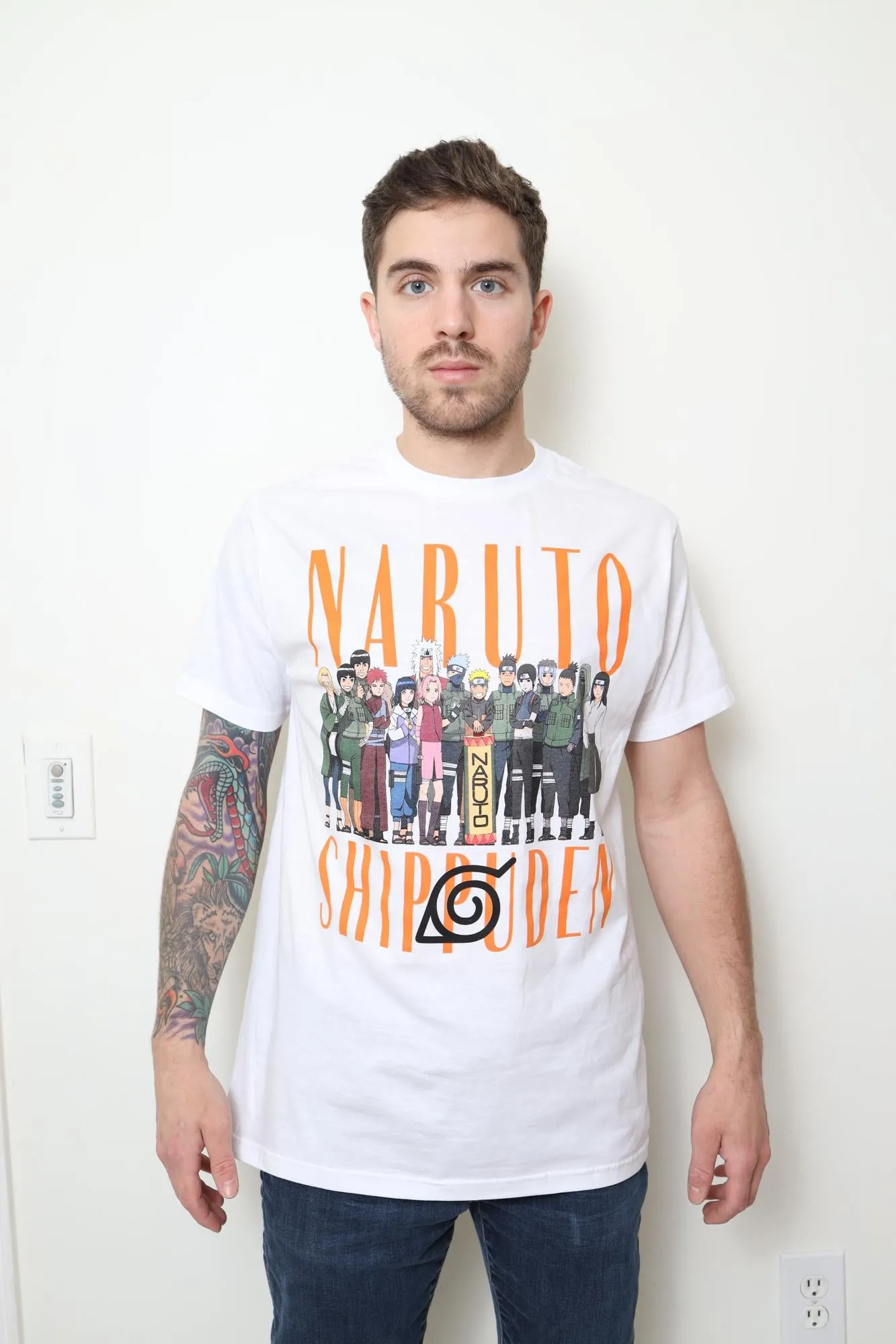 Naruto Shippuden Hidden Leaf Teams Adult T-Shirt