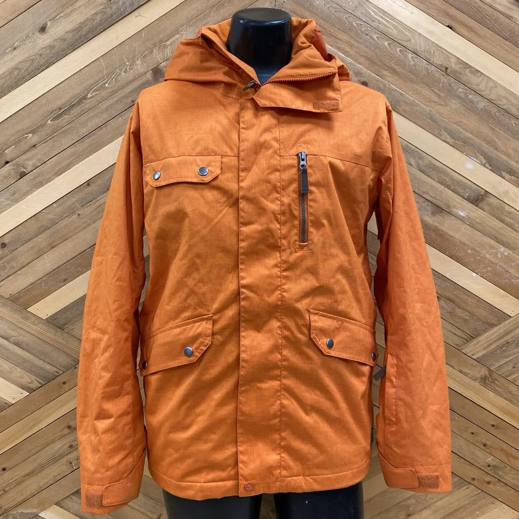 Quiksilver - Men's Ski Jacket - MSRP comp $255: Orange-men-XS