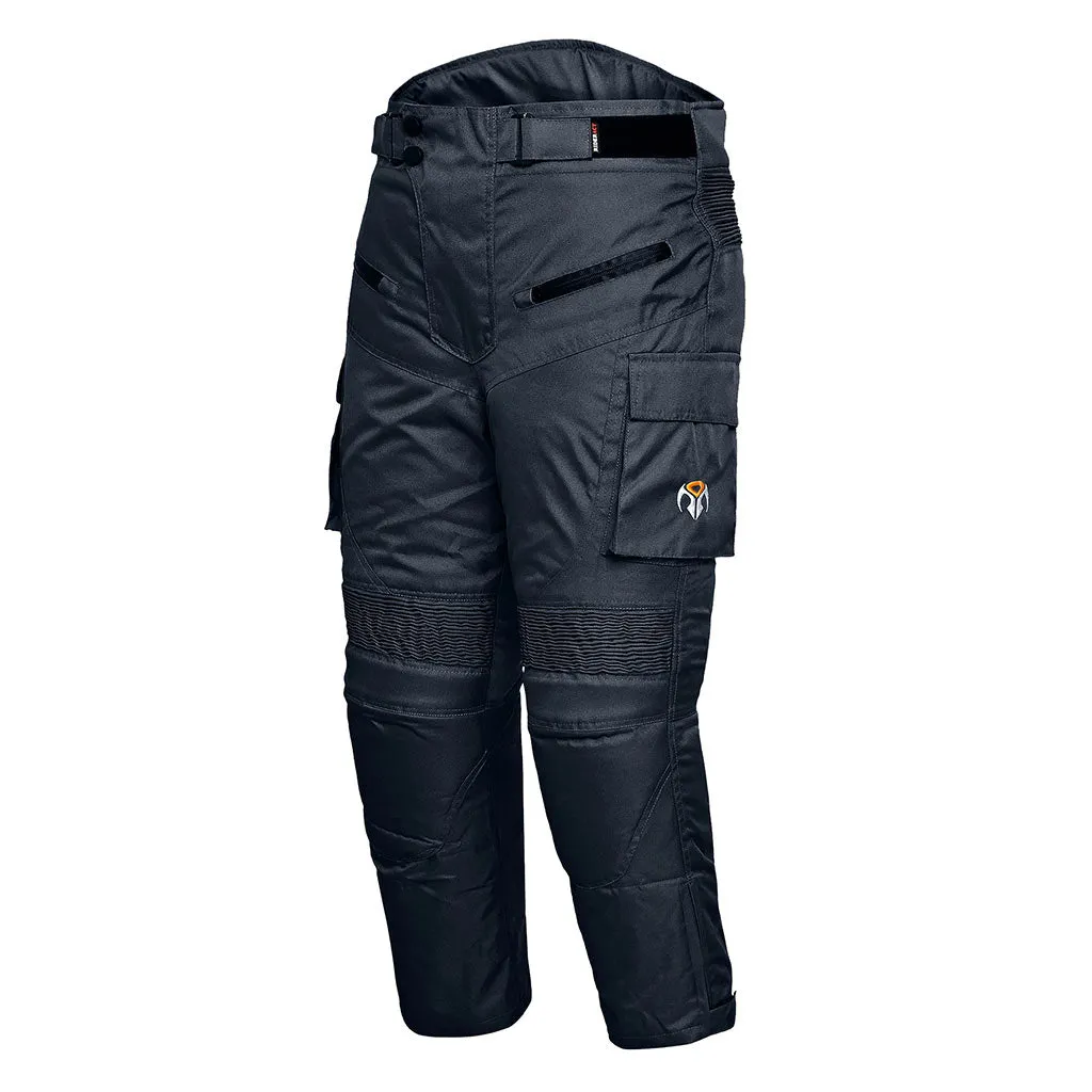 RIDERACT® Cordura Waterproof Motorcycle Pant TARZAN Black