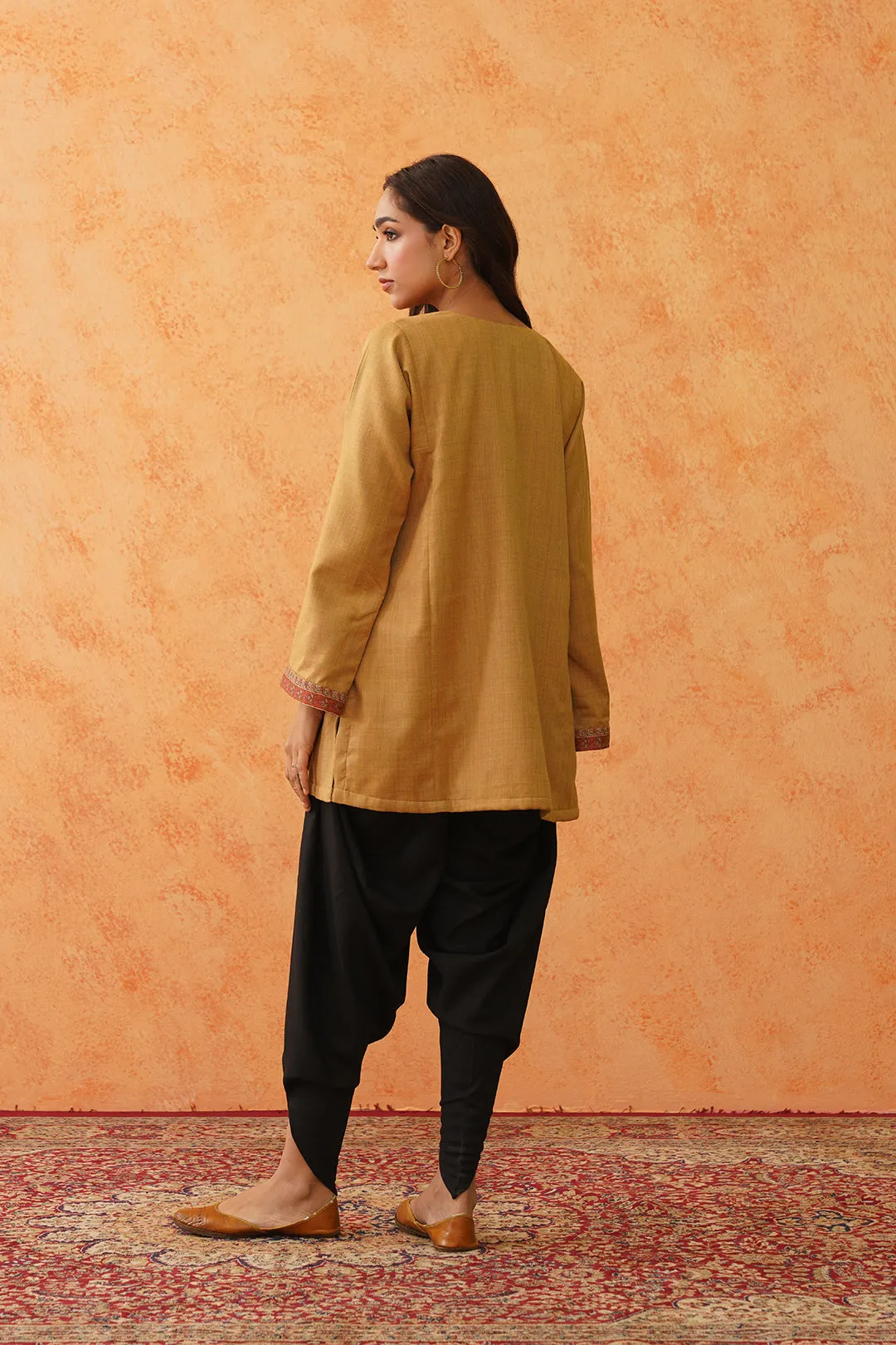 Safar Mustard Wool Top