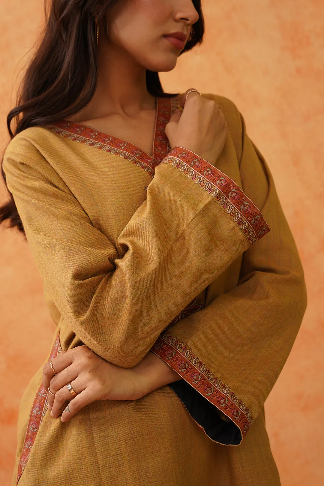 Safar Mustard Wool Top