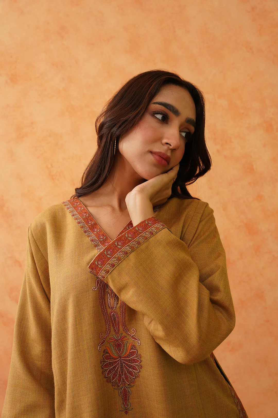 Safar Mustard Wool Top