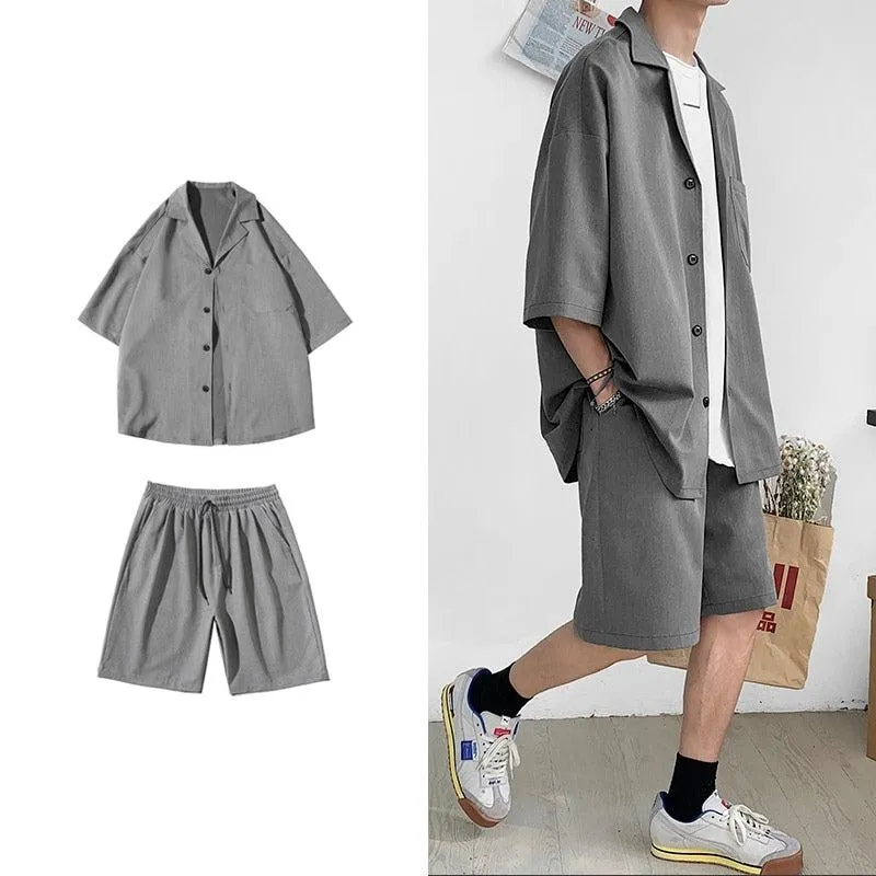 Soft Boy Shirt and Shorts Two Piece Set