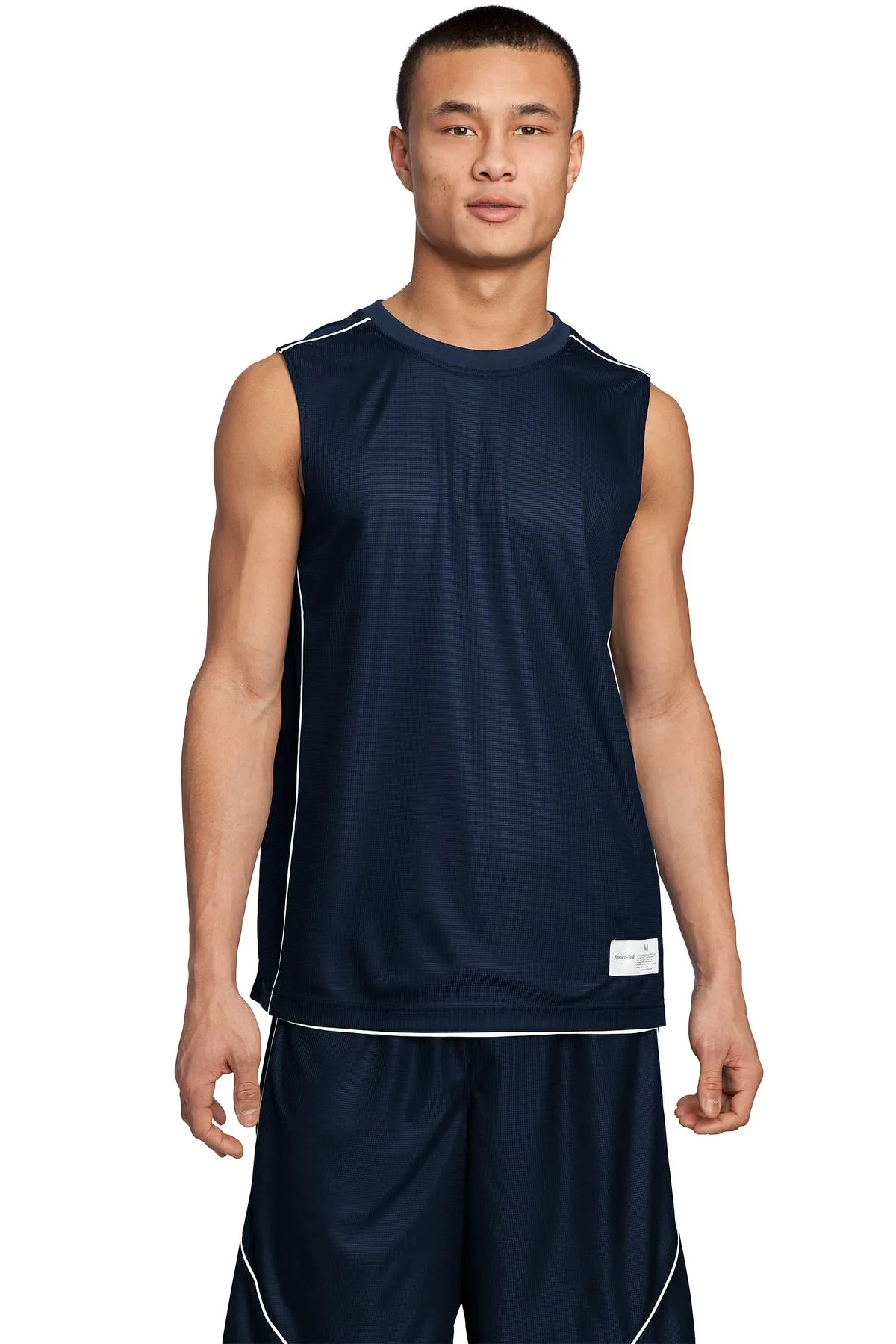 Sport-Tek PosiCharge Mesh Reversible Sleeveless Tee. T555