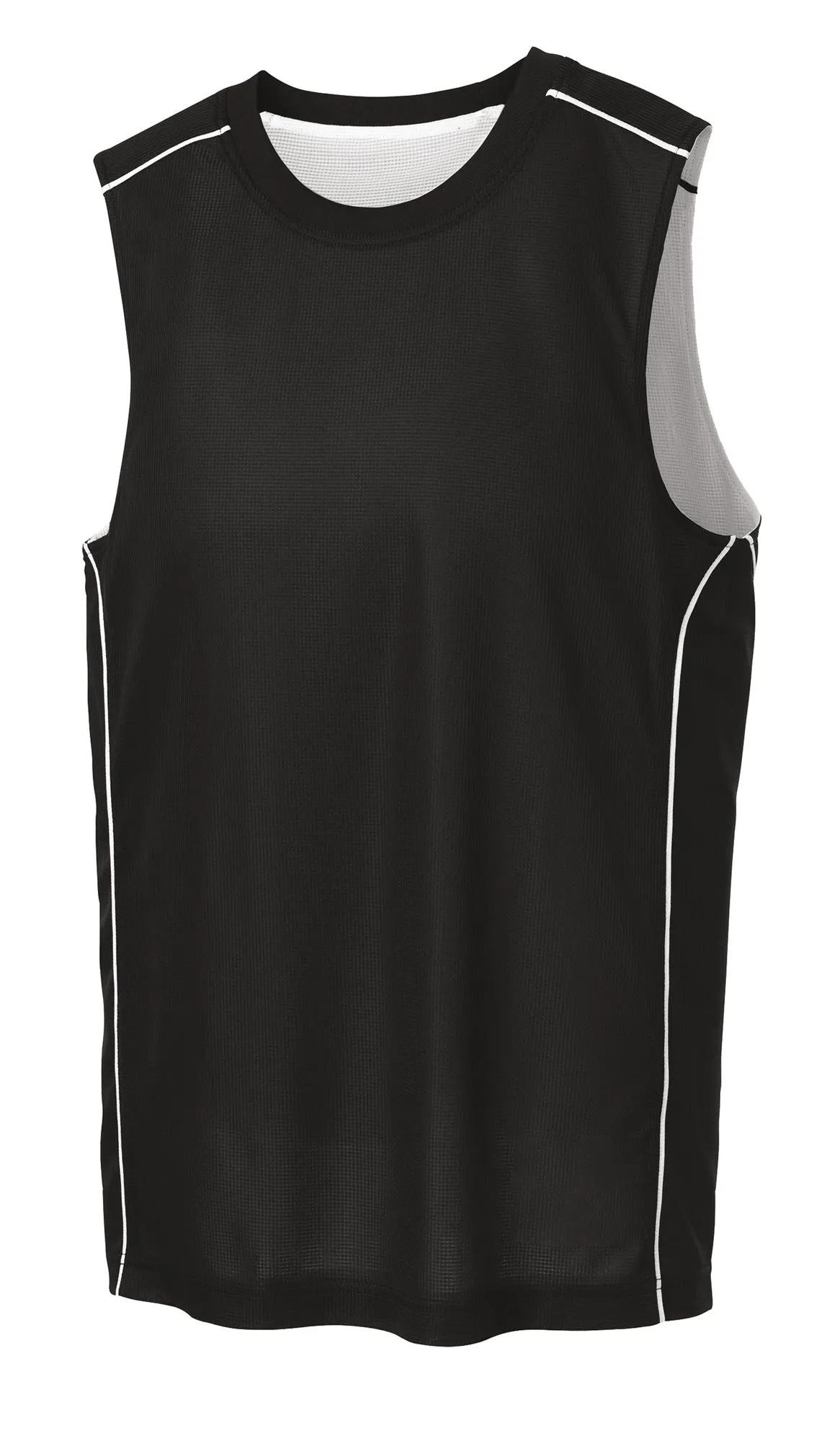 Sport-Tek PosiCharge Mesh Reversible Sleeveless Tee. T555