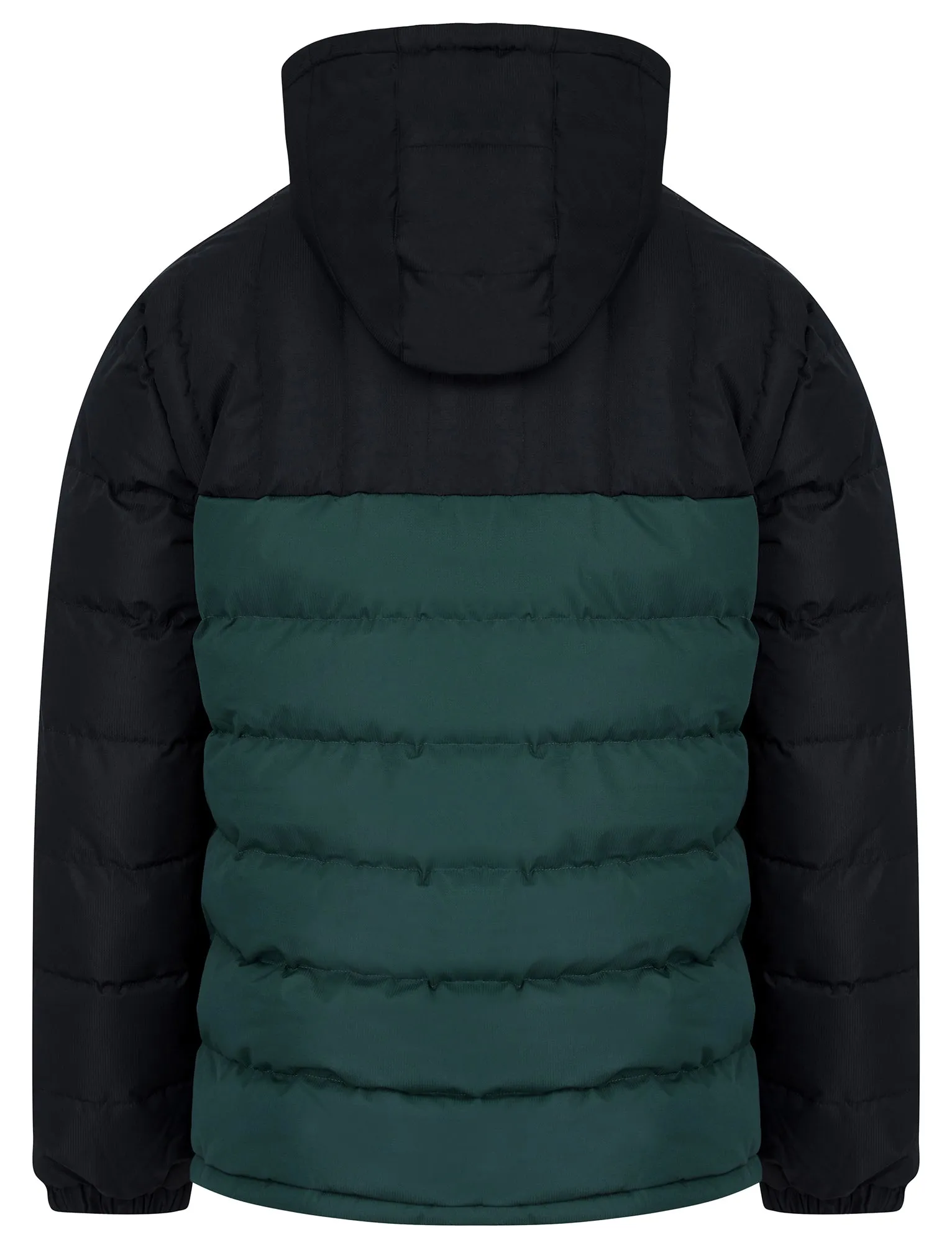 Tassilo Micro-Fleece Lined Quilted Puffer Jacket with Hood in Jet Black - Tokyo Laundry