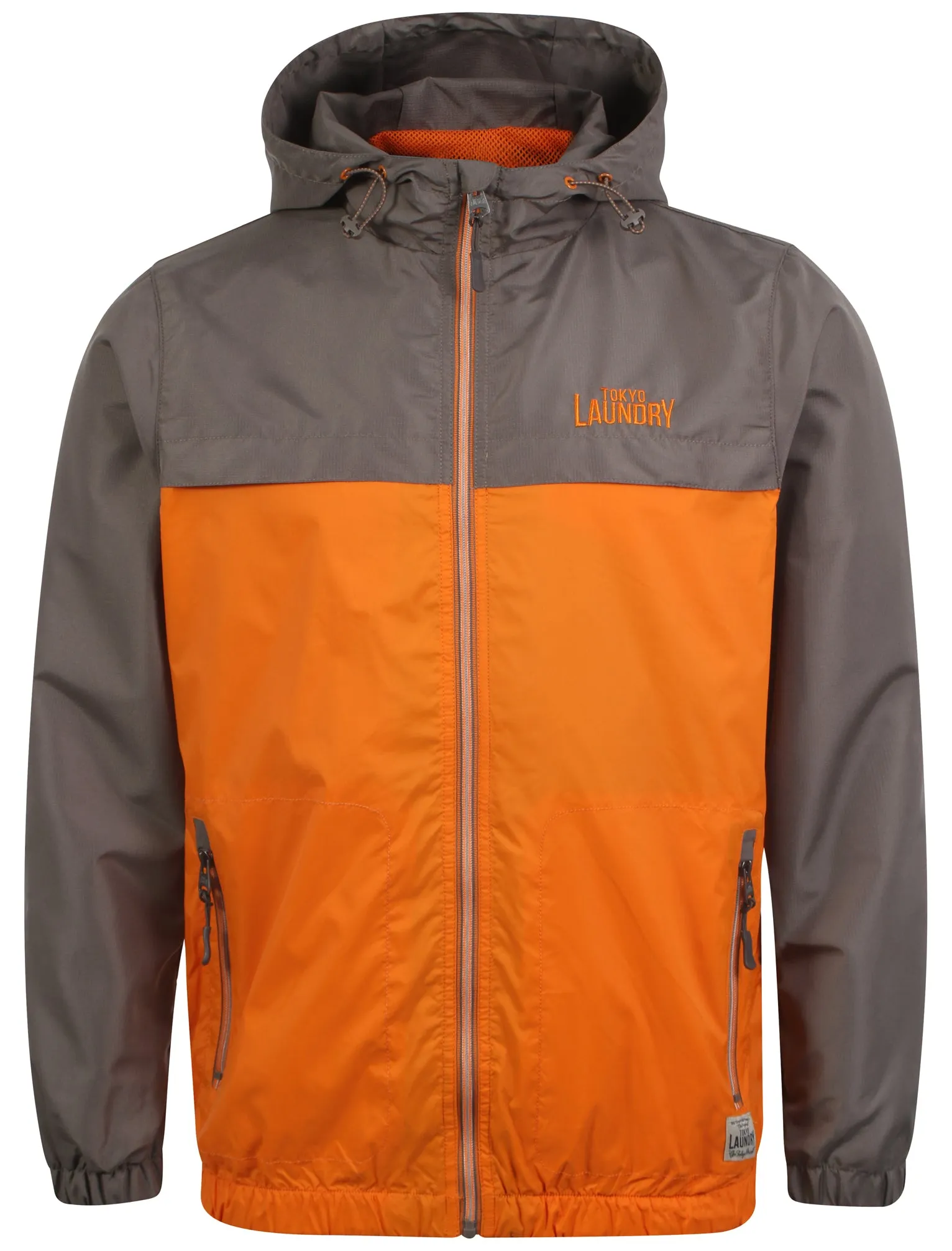 Tokyo Laundry Corsica orange rain jacket