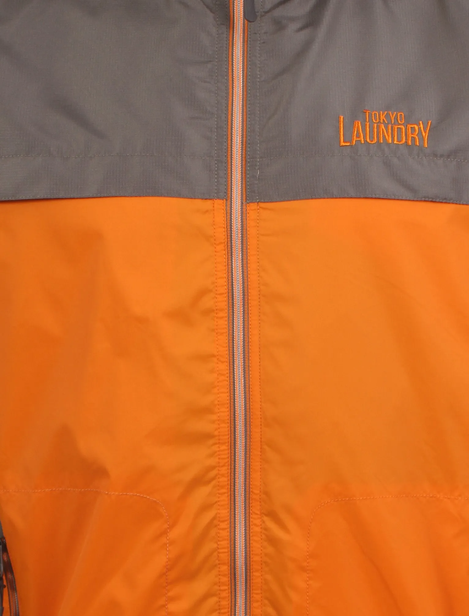 Tokyo Laundry Corsica orange rain jacket