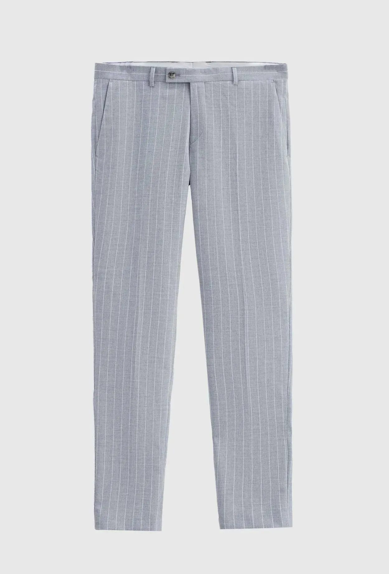 Twn Slim Fit Gray Stripe Patterned Suit