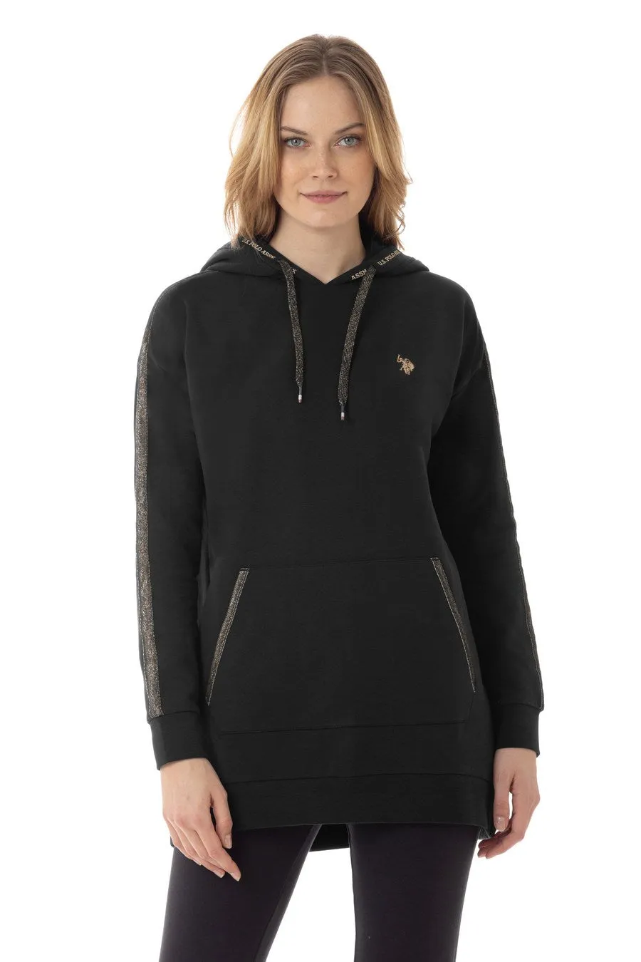 US POLO WOMENS HOODIE DRESS