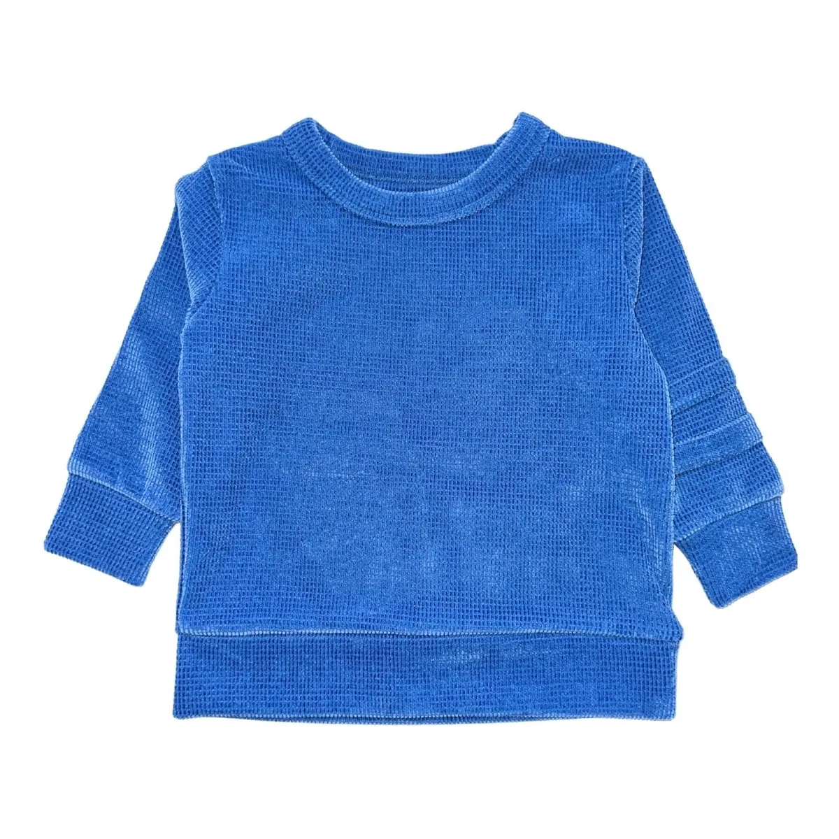 VELVET WAFFLE SWEATSHIRT