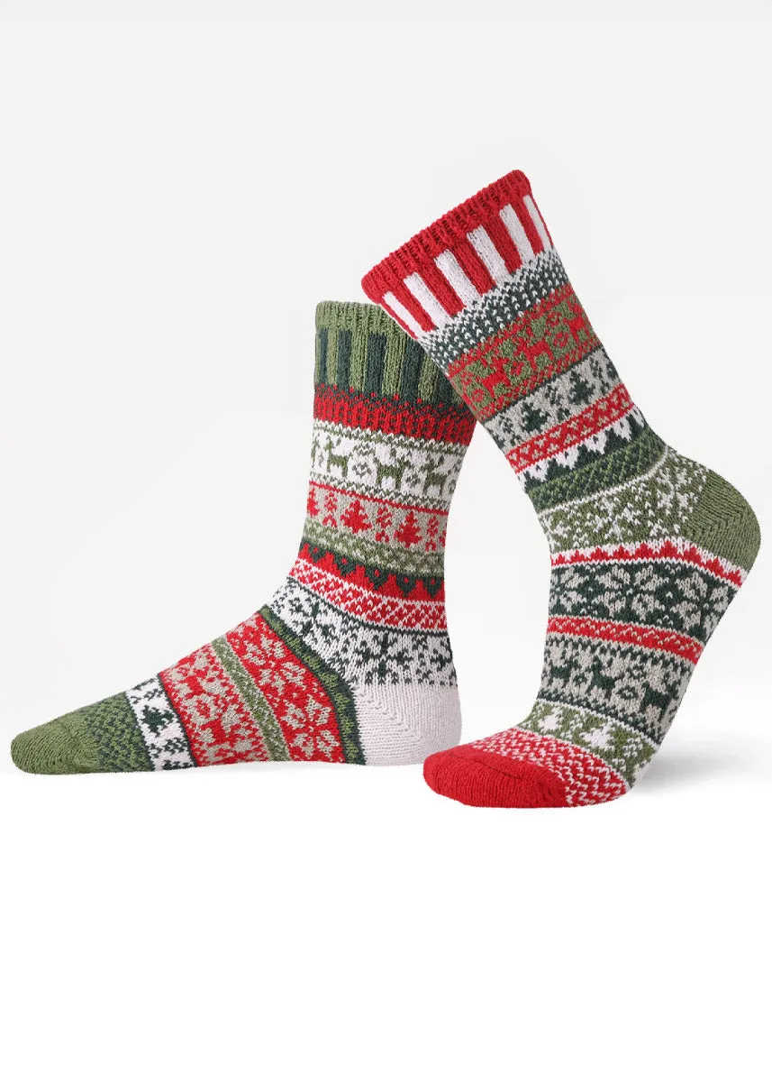 Yuletide Mismatched Socks