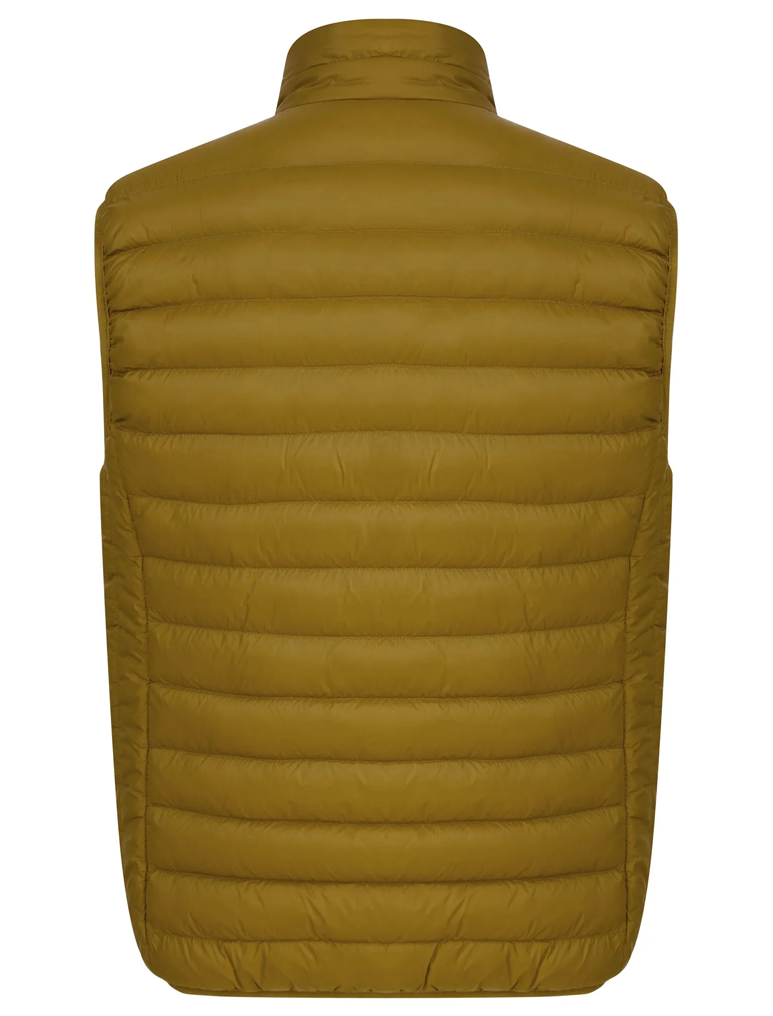 Yuley Quilted Puffer Gilet with Fleece Lined Collar in Golden Brown - Tokyo Laundry